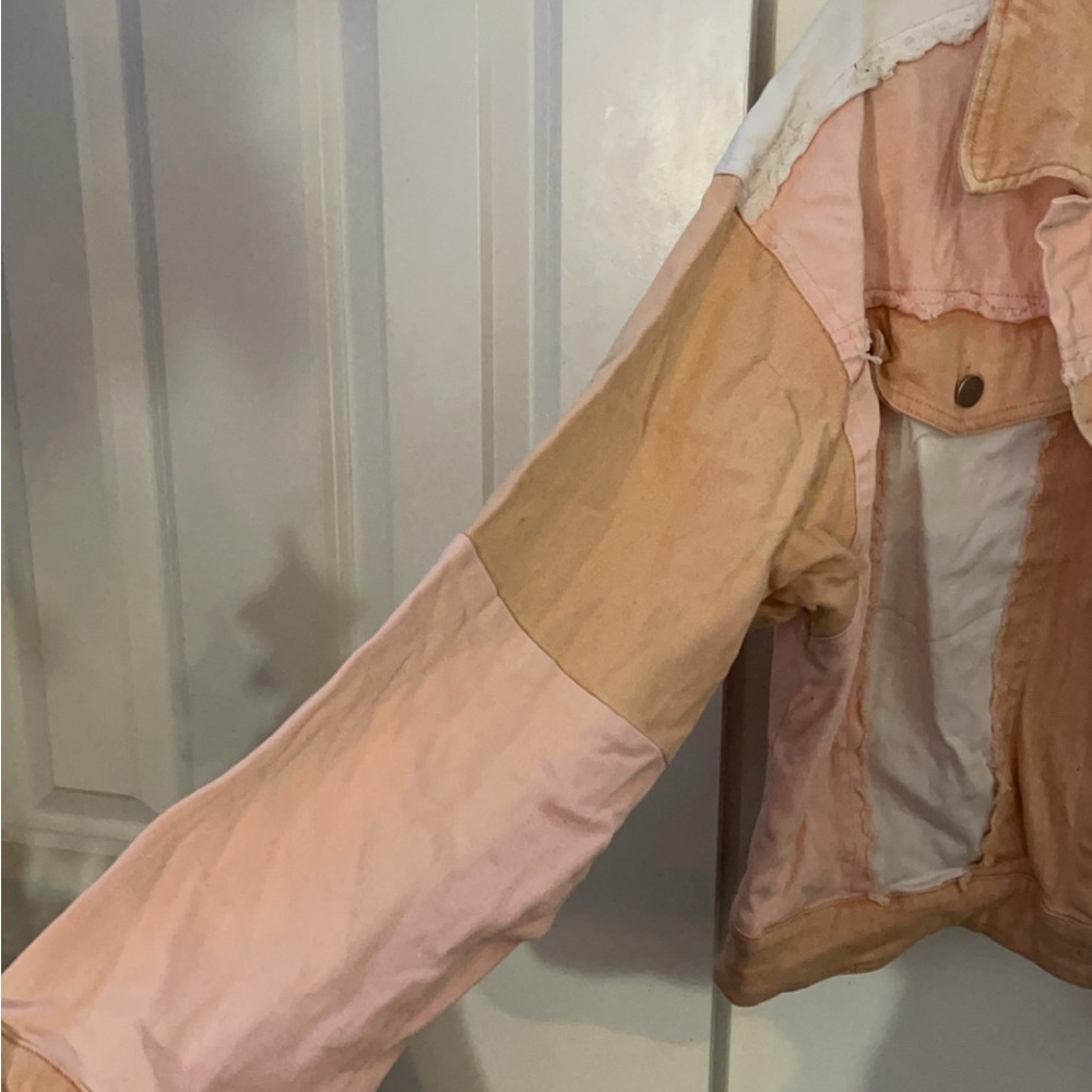 Colorblock Denim Jacket - Picture 3 of 7